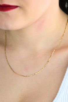 Złoty łańcuszek Figaro 585 – 45 cm, delikatny, 1 mm 7574 (6).jpg